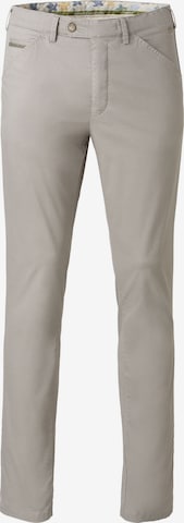 MEYER Regular Chino trousers in Grey: front