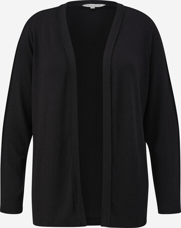 TRIANGLE Knit Cardigan in Black: front