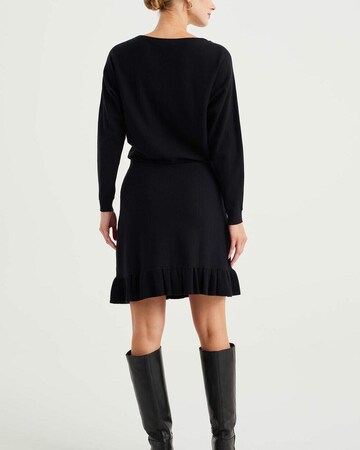 WE Fashion Knitted dress in Black