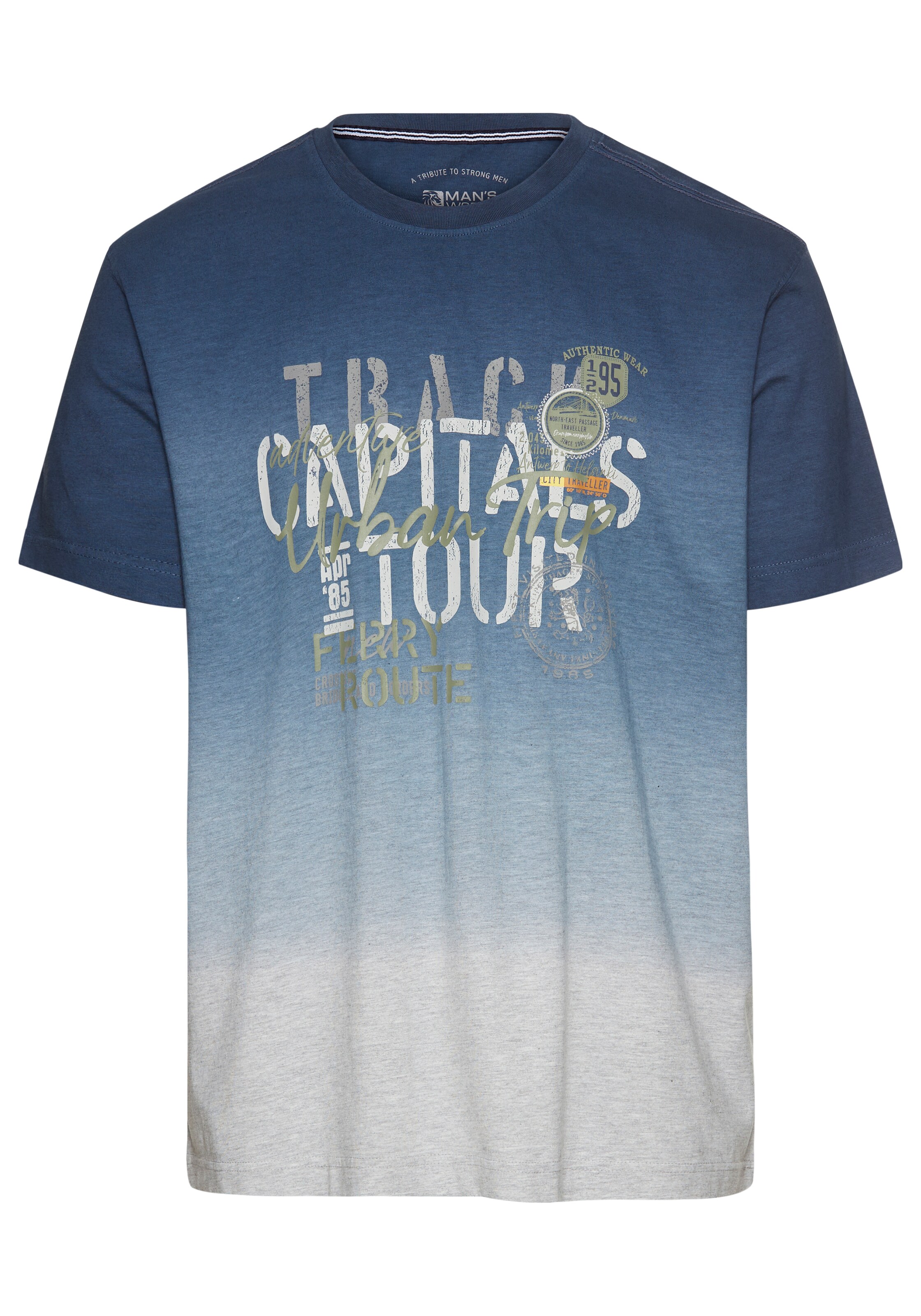 Man's World Shirt in Blue: front