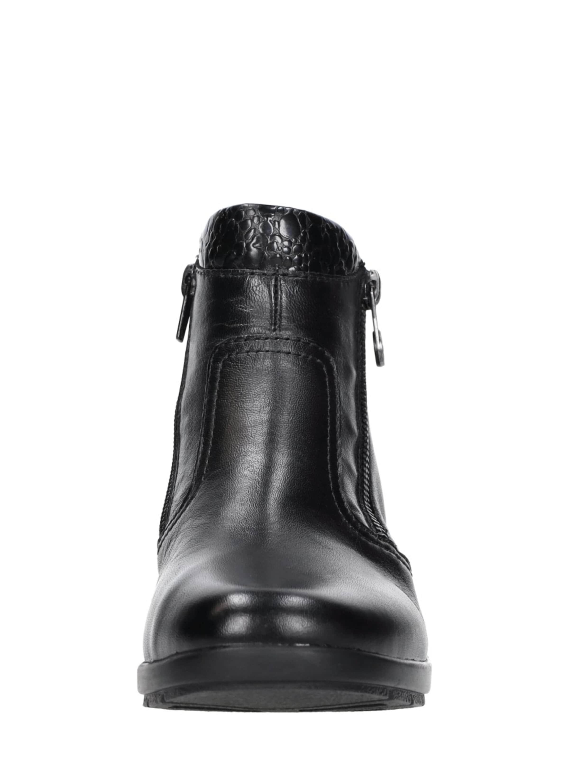 Rieker Boots 'Enkellaarsjes Plat' in Black