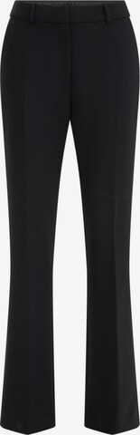 WE Fashion Regular Trousers in Black: front