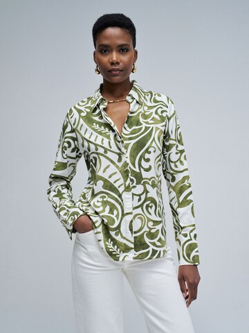 Chemisier Salsa Jeans en vert : devant