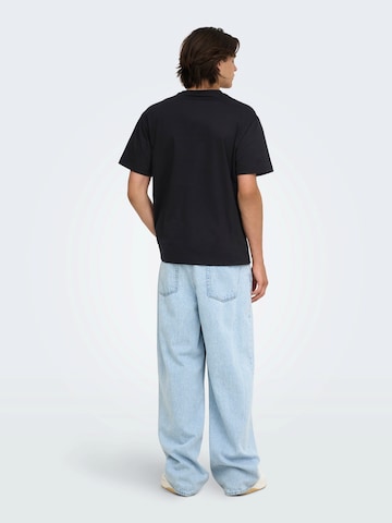 Maglietta 'ONSPULP FICTION' di Only & Sons in nero