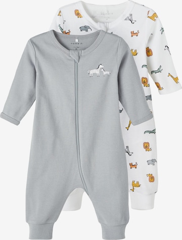 NAME IT Комплект пижама в сиво: отпред