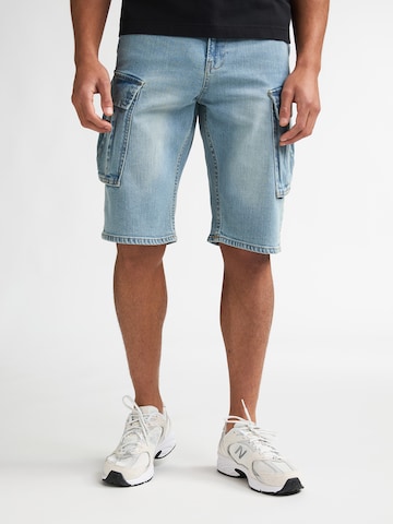 Petrol Industries - regular Pantalón vaquero cargo en azul: frente