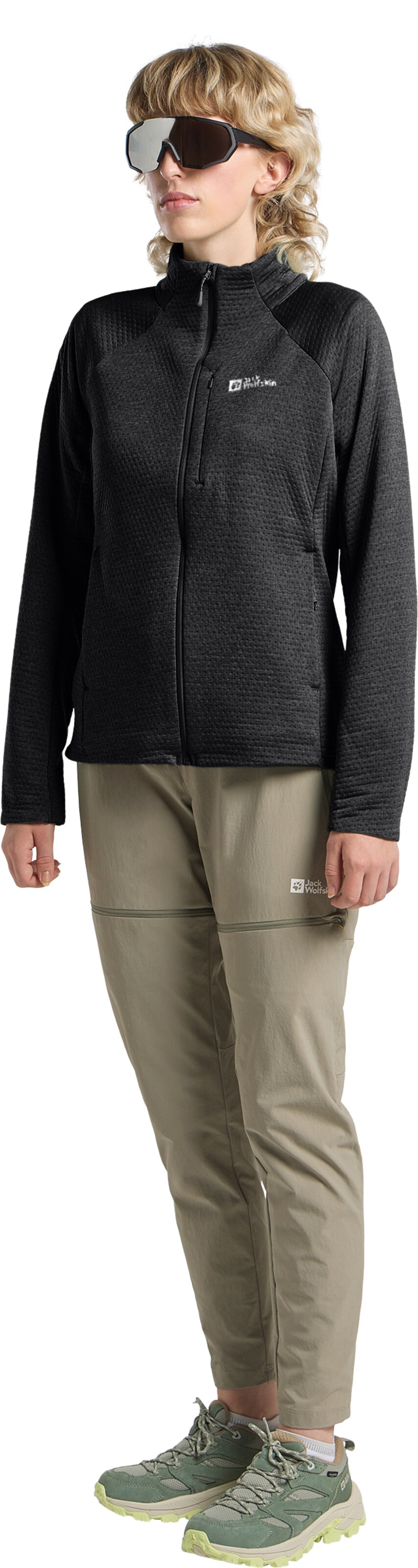 Veste en polaire fonctionnelle JACK WOLFSKIN en noir