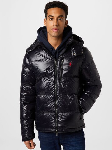 Polo Ralph Lauren Winter Jacket in Black: front