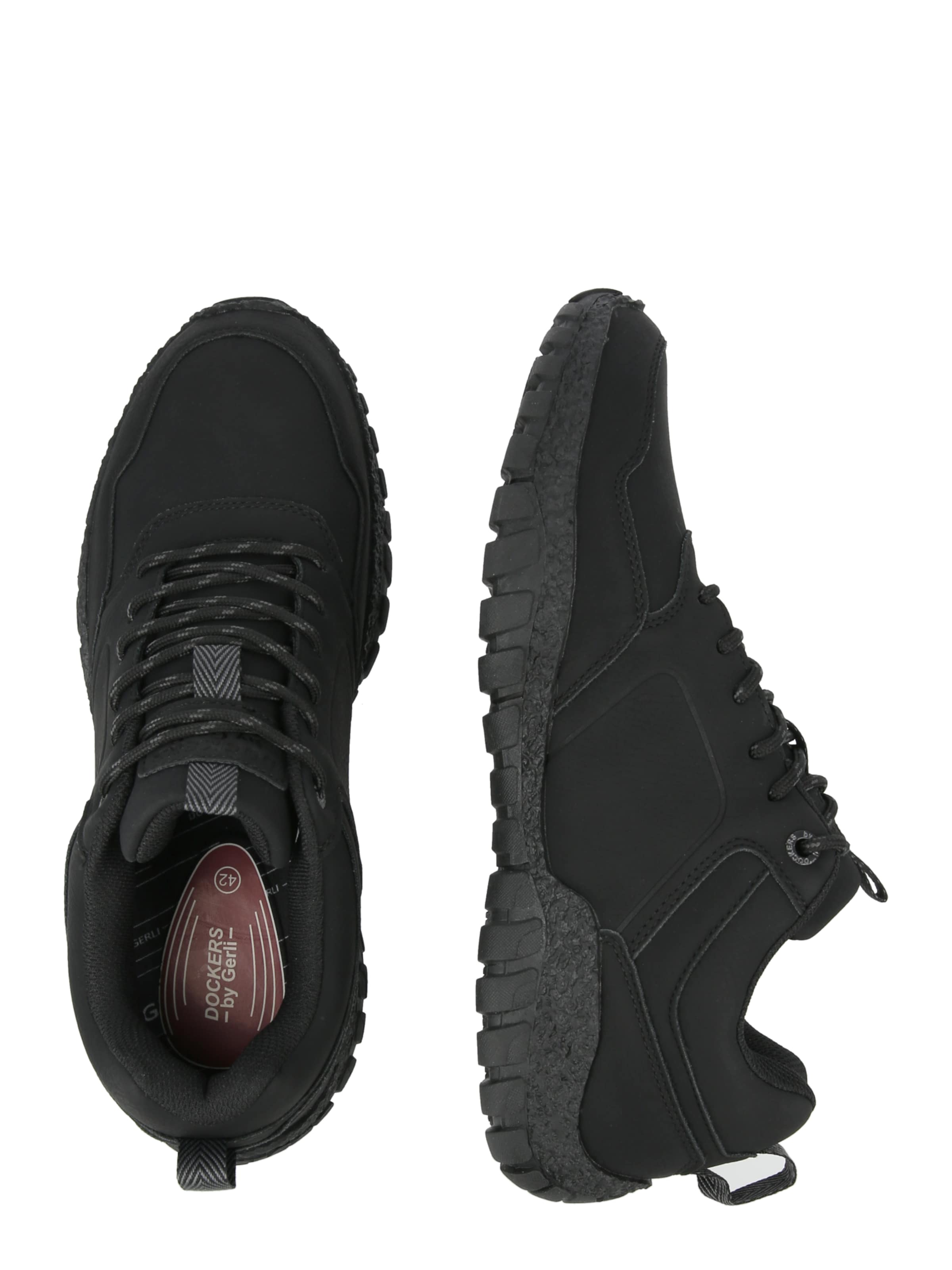 Dockers Αθλητικό παπούτσι με κορδόνια σε μαύρο