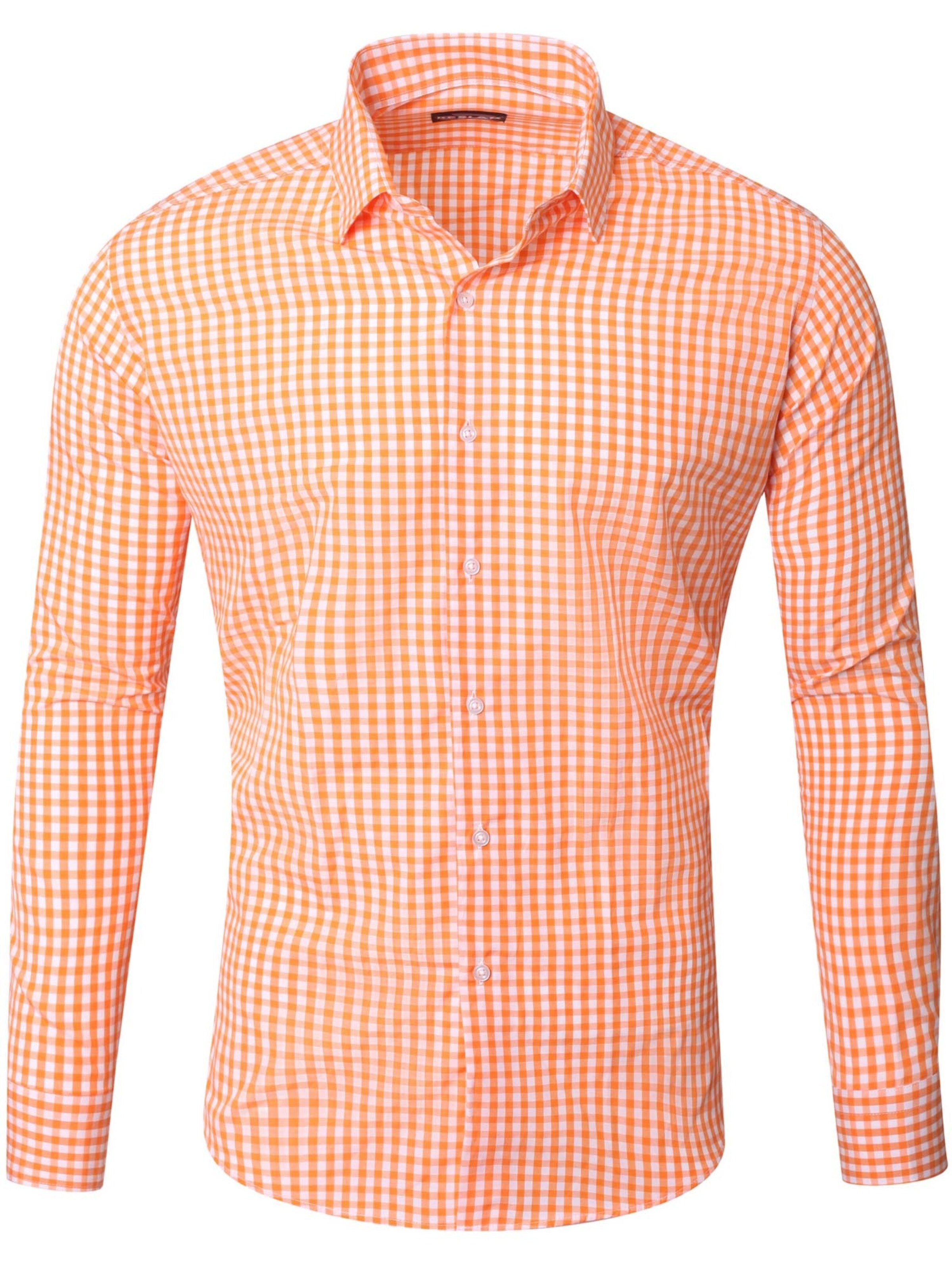 Reslad Hemd 'RS7007'‌‌‌‌‌‌ in Orange: Vorderseite