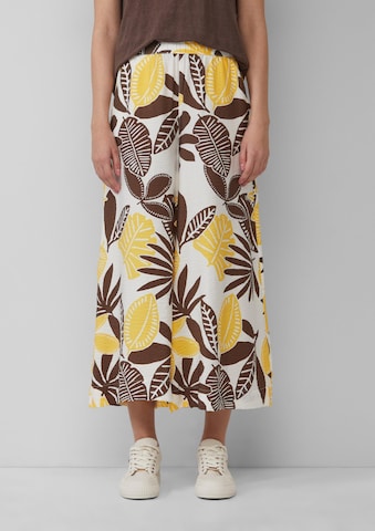 Wide Leg Pantalon s.Oliver en beige : devant