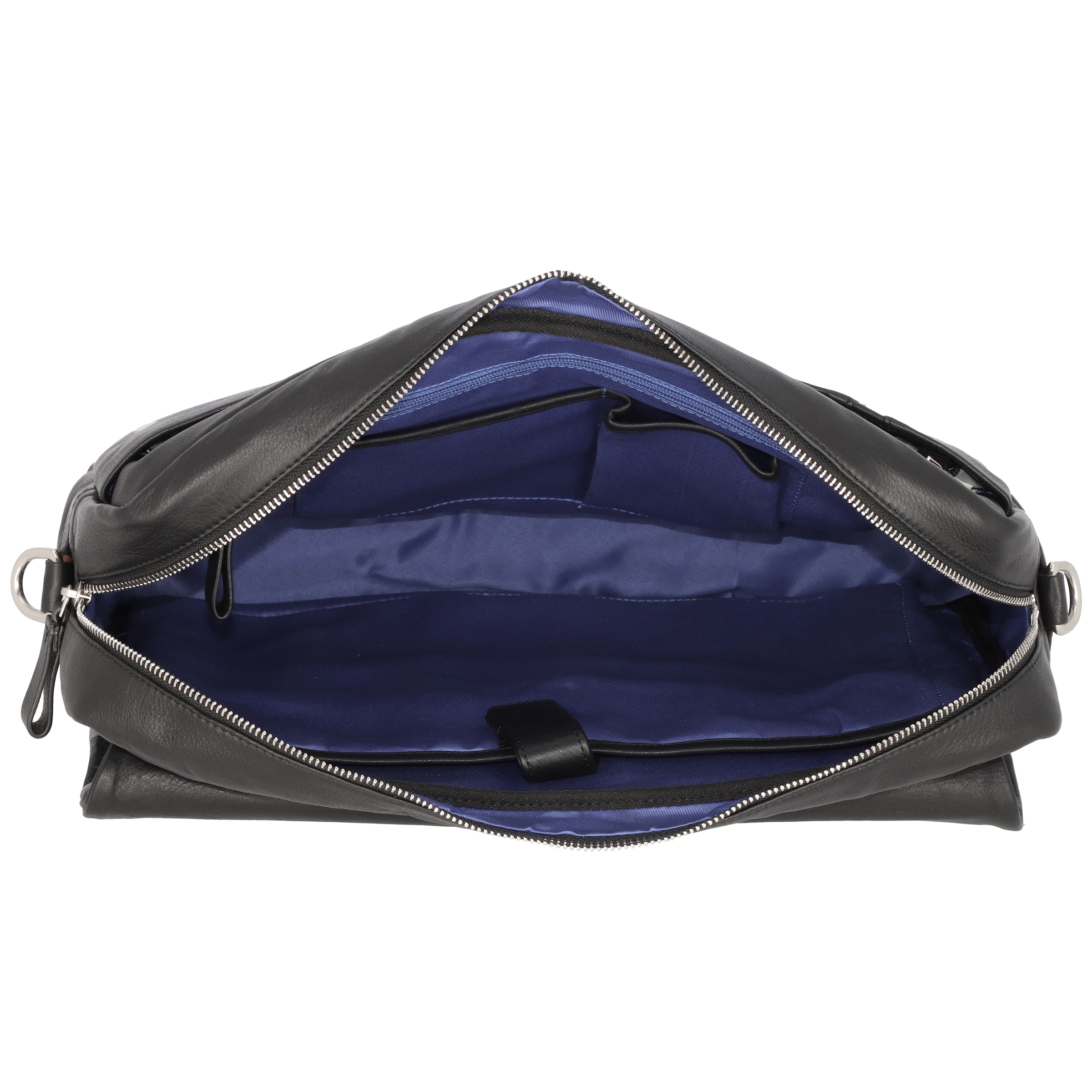 Borsa messenger 'Oro' di Alassio in nero