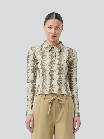T-shirt modström en beige : devant