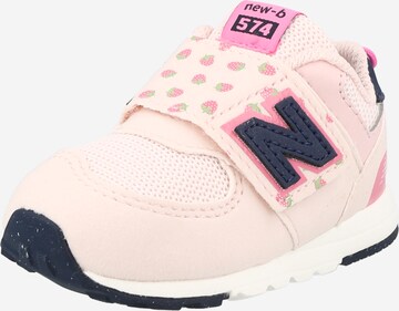 Baskets '574' new balance en rose : devant