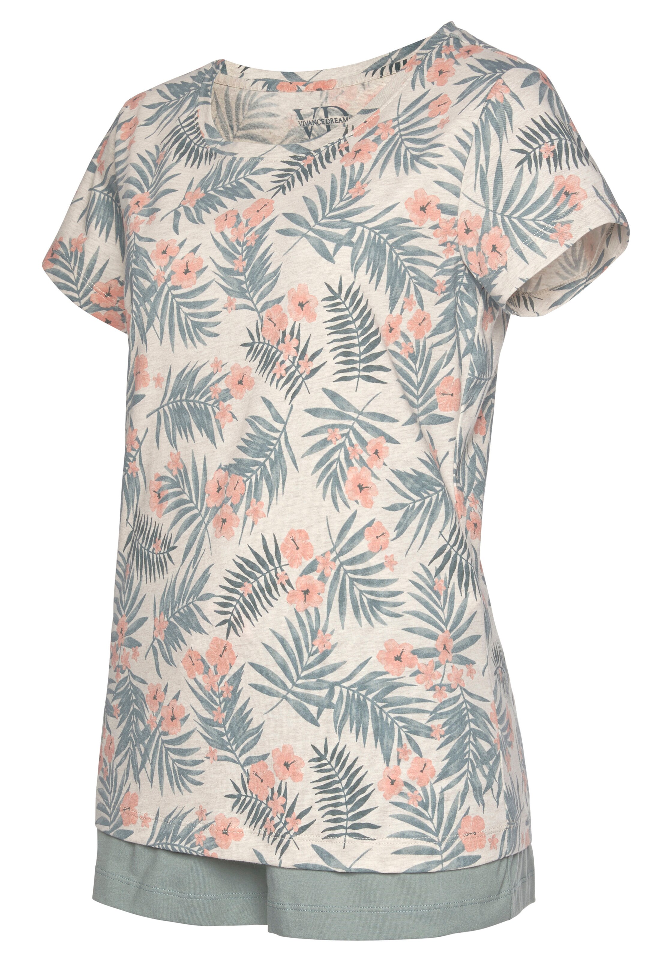 LASCANA Pyjamashortsit värissä sininen