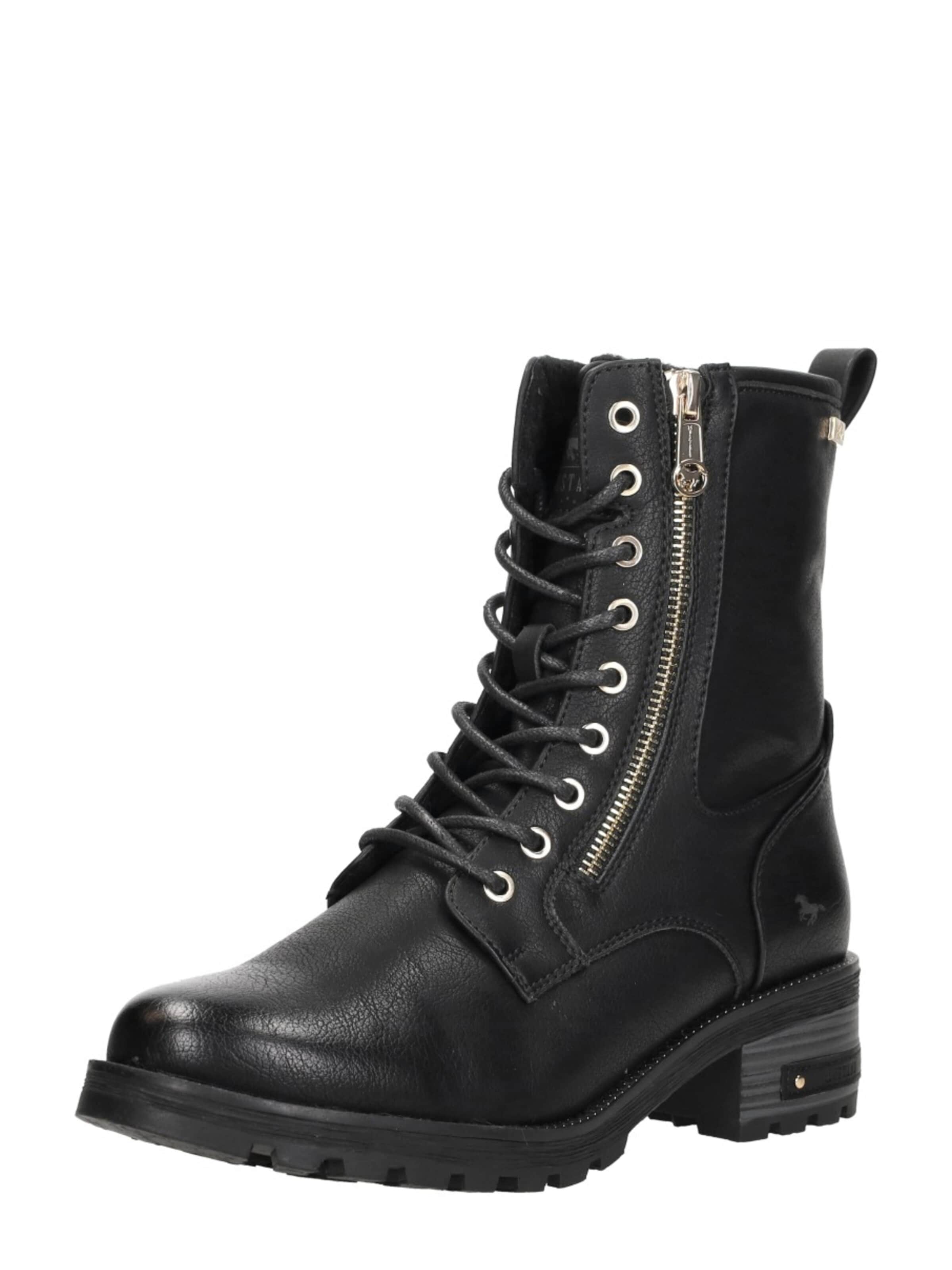 Chaussure à lacets 'Veterschoenen Hoog' MUSTANG en noir