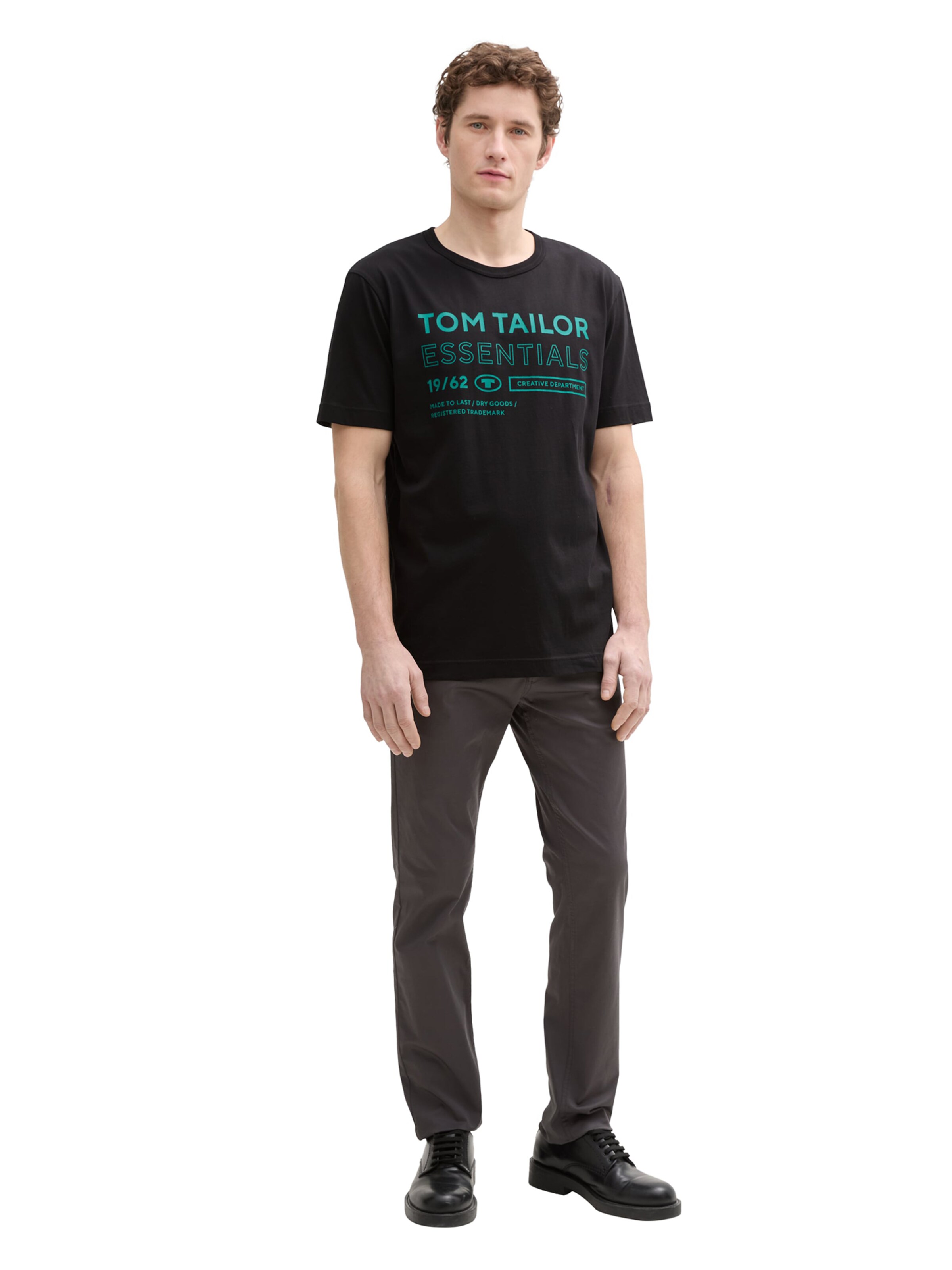 TOM TAILOR Shirt in Black
