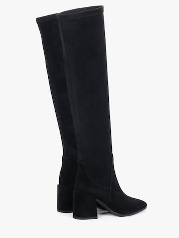 Estro Overknees '6004-81'‌‌‌‌‌‌‌‌‌ in Schwarz