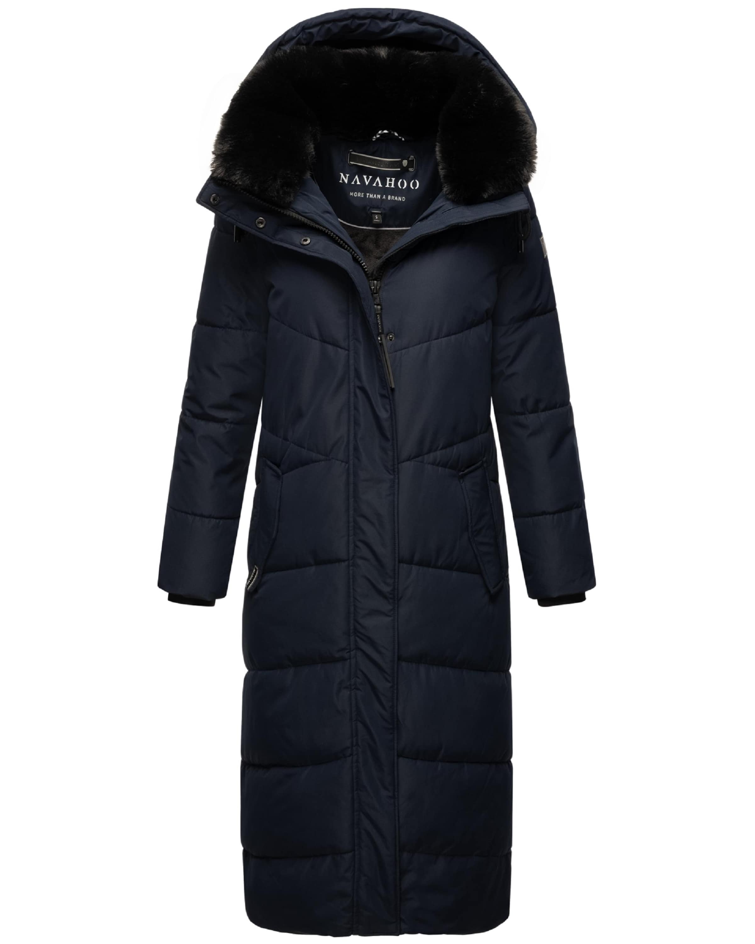 NAVAHOO Χειμερινό παλτό 'Hingucker XIV' σε μπλε: μπροστά