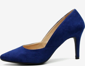 Pumps 'Carlotta' de la Celena pe albastru