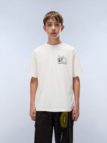 NAPAPIJRI T-shirt 'S-Acadia' i vit: framsida