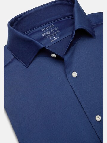 Boggi Milano Regular Fit Hemd in Blau