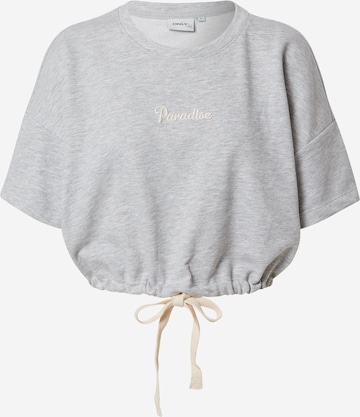 ONLY Sweatshirt 'ISSI' i grå: framsida