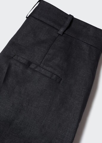 MANGO Regular Pleated Pants 'boreli' in Black