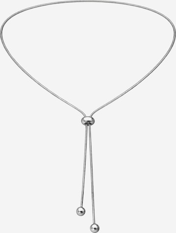 Staufergold Kette 'Y-Halskette „Lariat Glide“ – Verstellbarer Slider' in Silber: Vorderseite