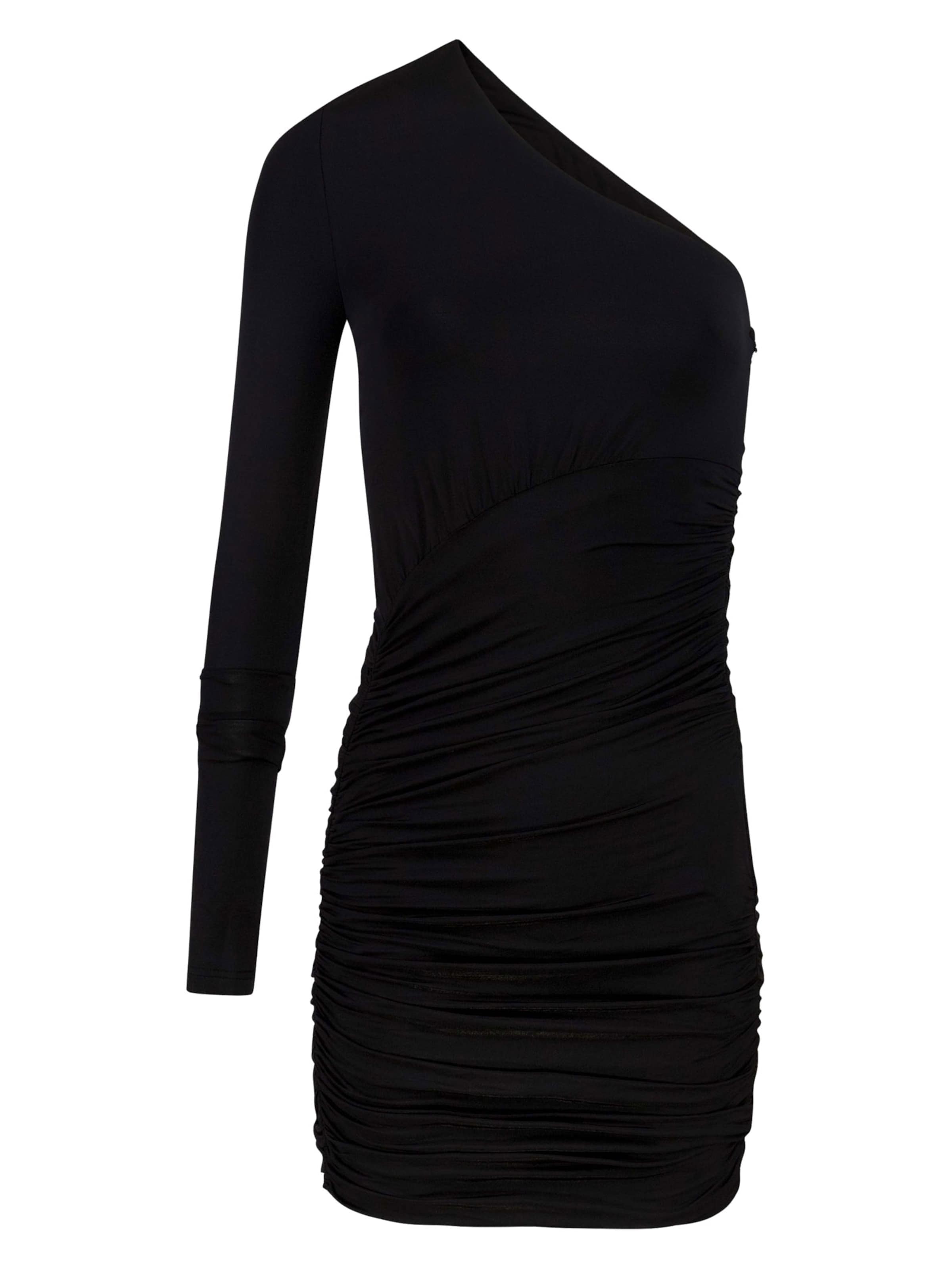 Young Poets Šaty 'Kaia' - Čierna: predná strana