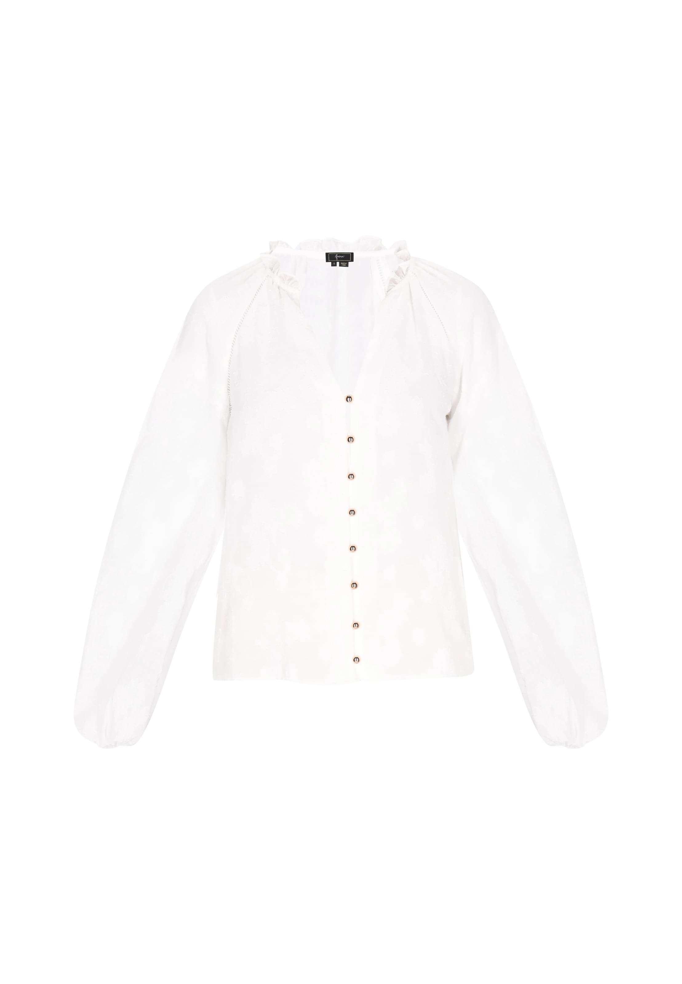 faina - Blusa en blanco: frente