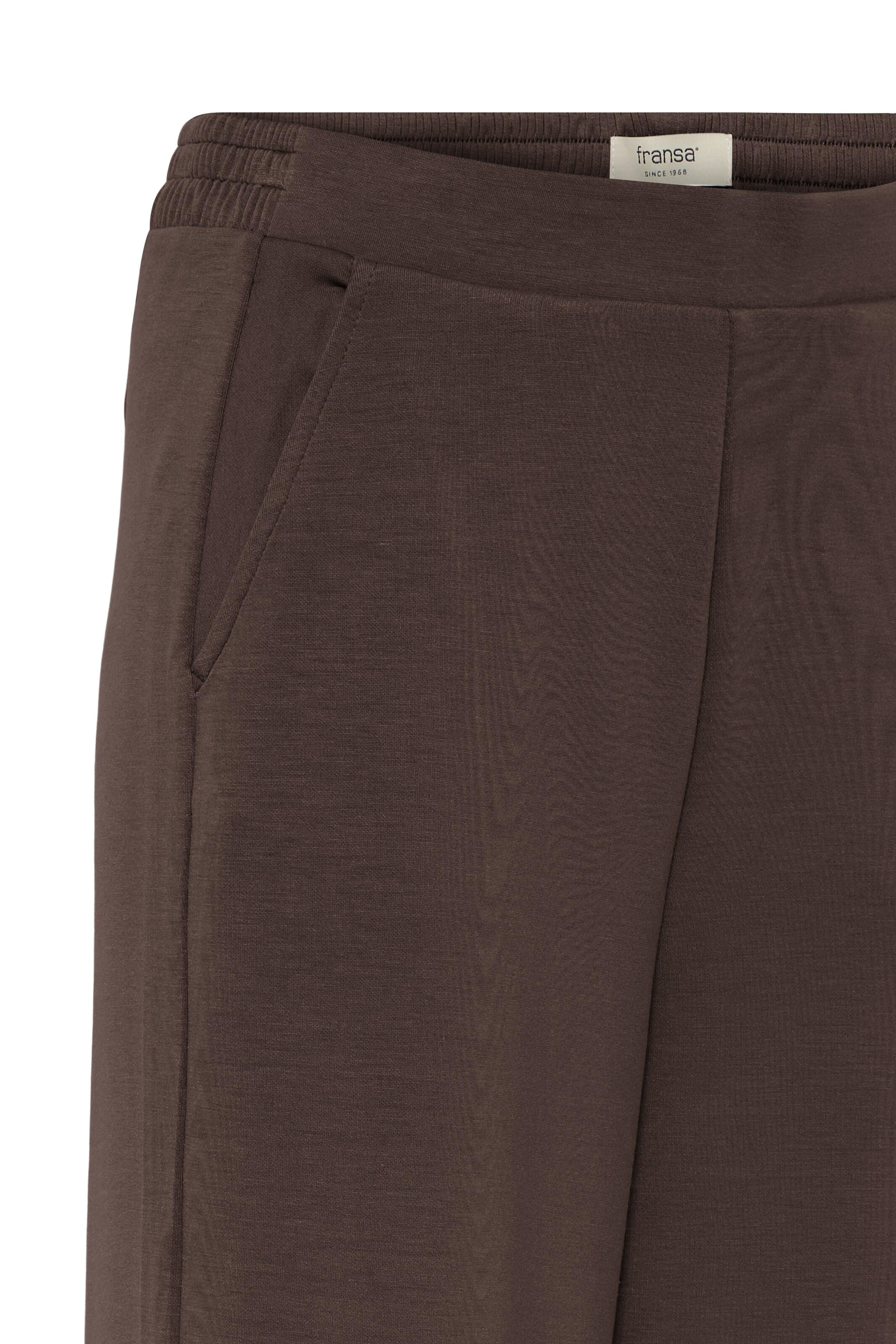 Fransa Wide Leg Hose 'FRAURORA' in Braun