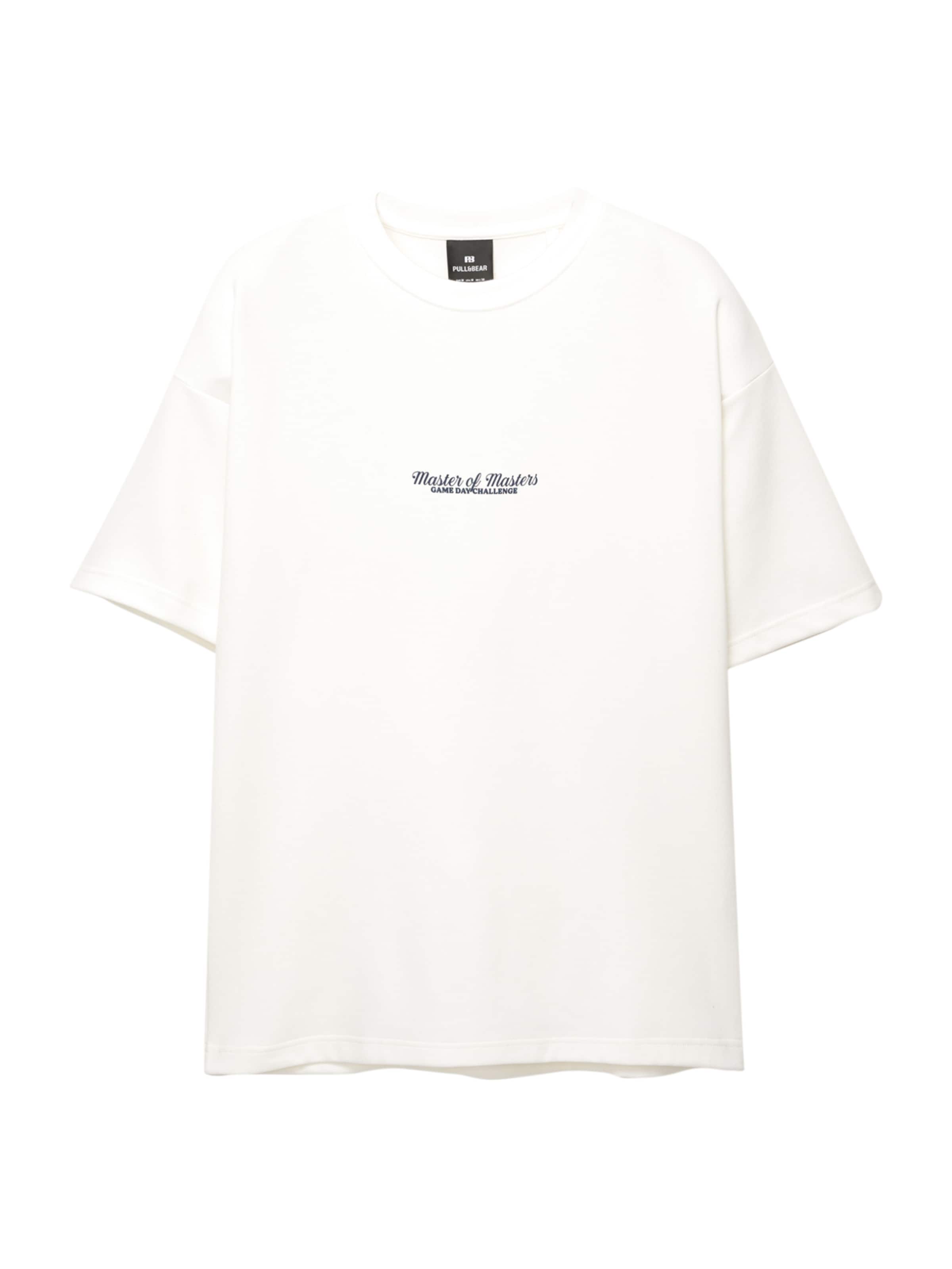 Tricou de la Pull&Bear pe alb: față