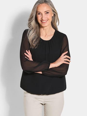 Goldner Bluse in Schwarz: Vorderseite