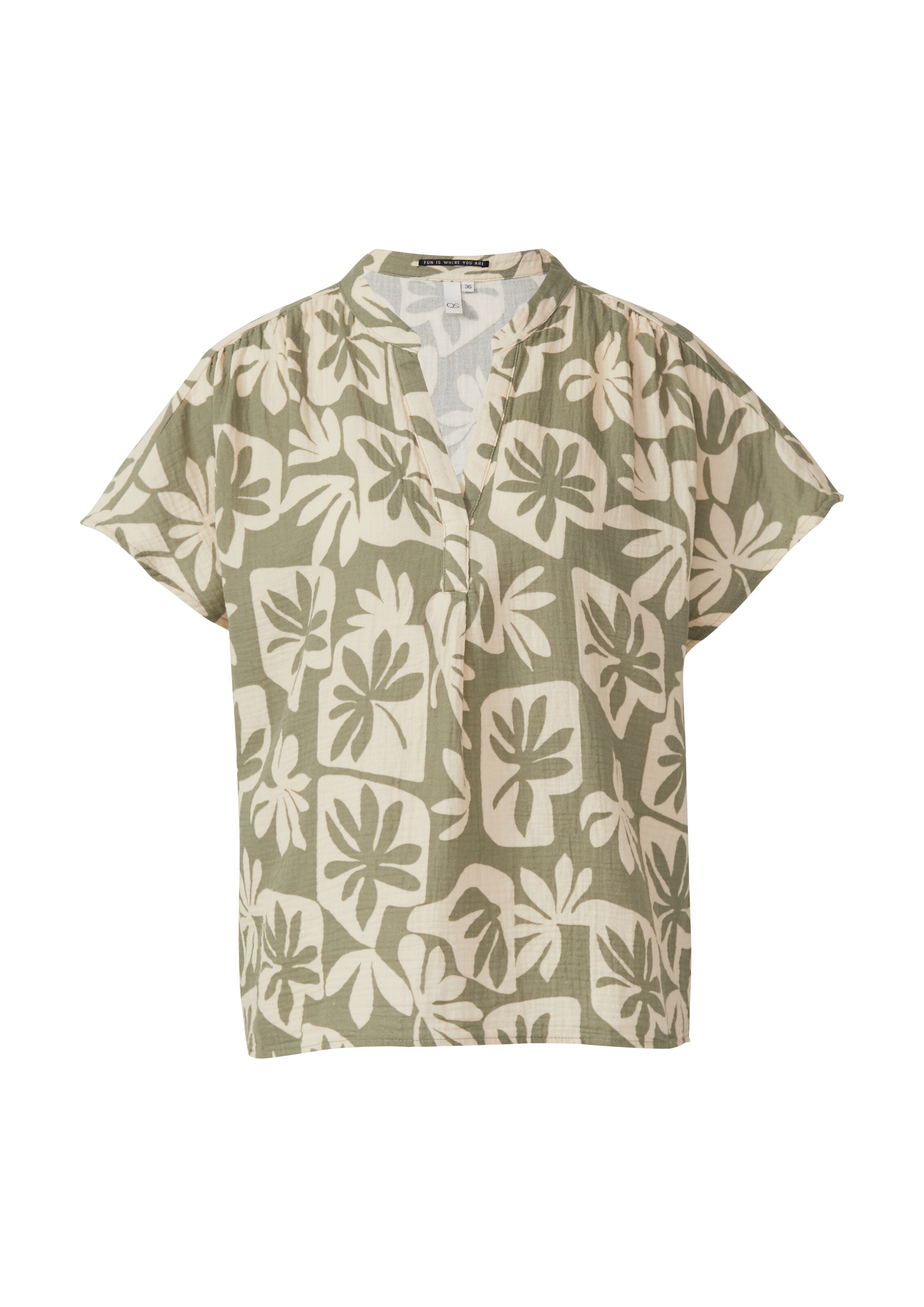 QS Bluse in Grün: Vorderseite