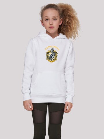 F4NT4STIC Sweatshirt 'Harry Potter Hufflepuff Crest' in White: front