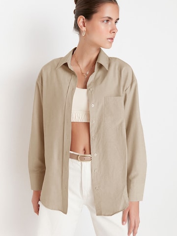 Trendyol Blouse in Beige: front