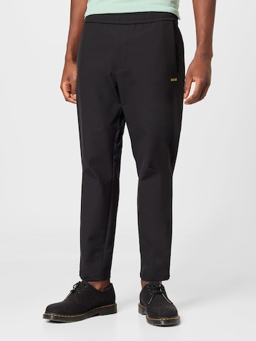 BOSS Green Regular Pants 'Jax' in Black: front