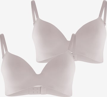 Royal Lounge Intimates T-shirt Bra 'Royal Delite' in Grey: front