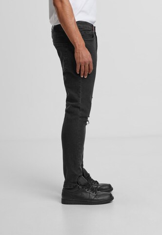 2Y Premium Slimfit Jeans in Schwarz