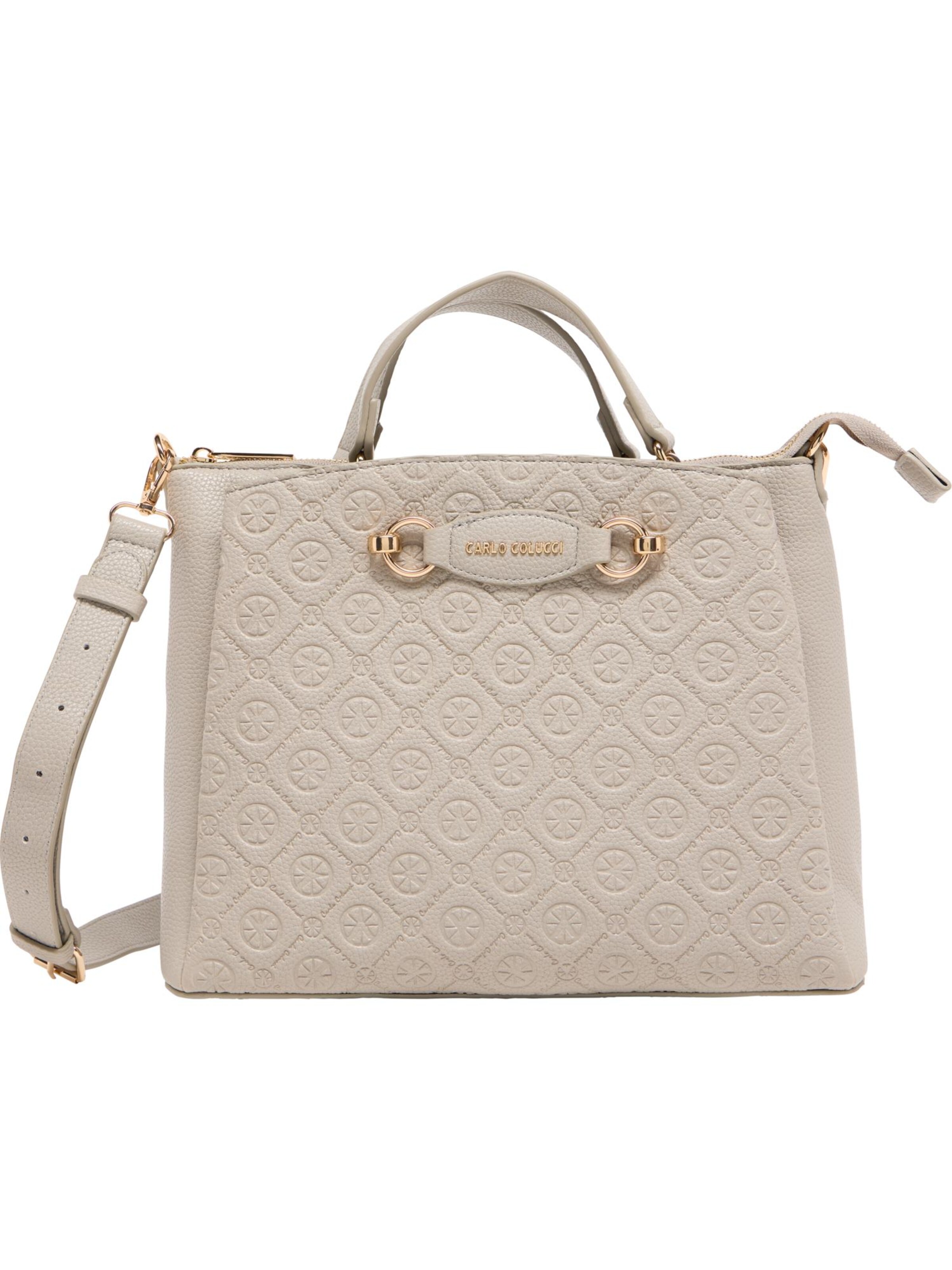 Carlo Colucci Handtasche 'Erla' in Grau: Vorderseite