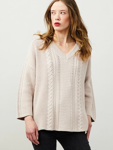 Odd Molly - Jersey en beige: frente