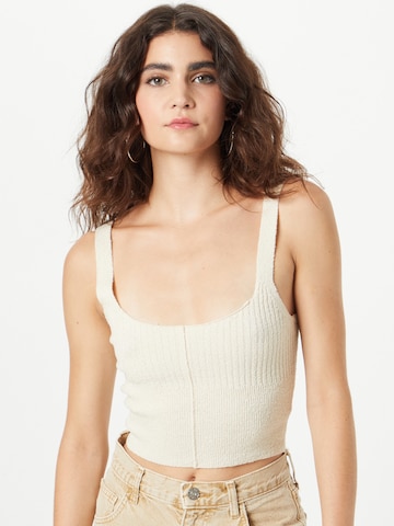 Top in maglia di BDG Urban Outfitters in beige: frontale