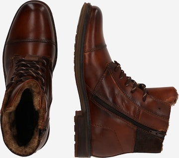 bugatti Lace-Up Boots 'Mirato' in Brown