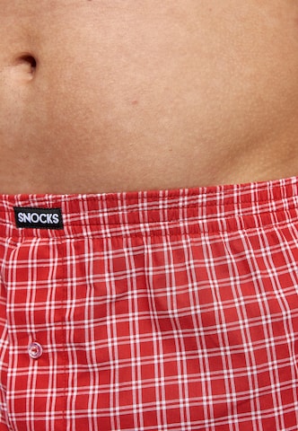 SNOCKS Boxer shorts 'American Woven weit' in Blue