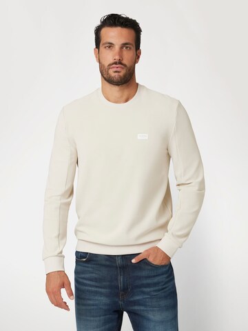 GUESS Sweatshirt in Beige: front