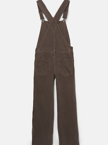 Baggy Salopette en jean Pull&Bear en marron