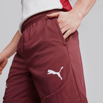 PUMA Regular Workout Pants 'RB Leipzig' in Red