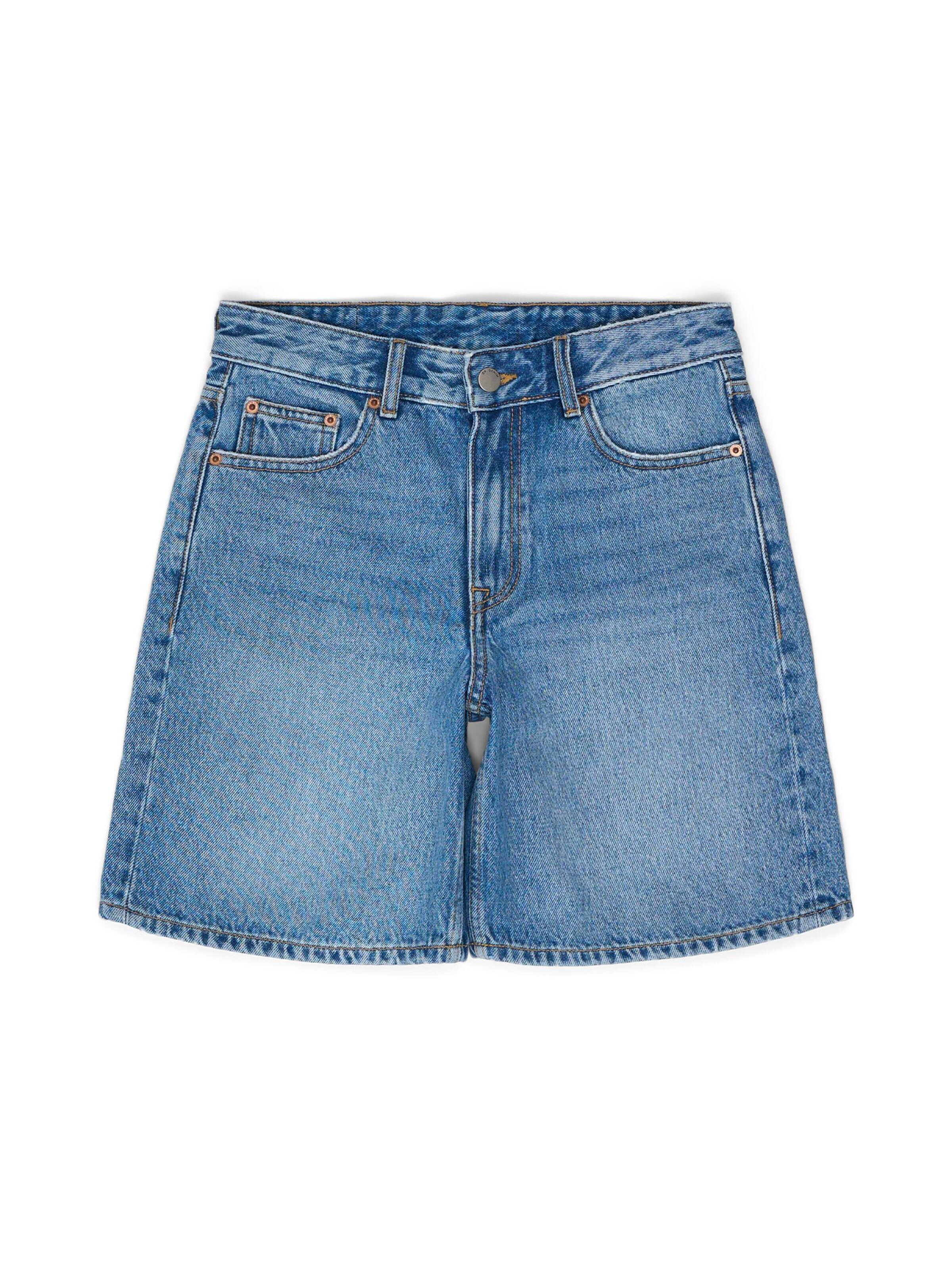 Dr. Denim Regular Jeans 'Arch Shorts'‌‌‌ in Blau: Vorderseite