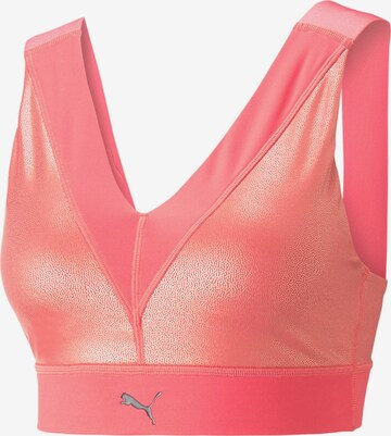 PUMA Bustier Sport bh in Roze: voorkant